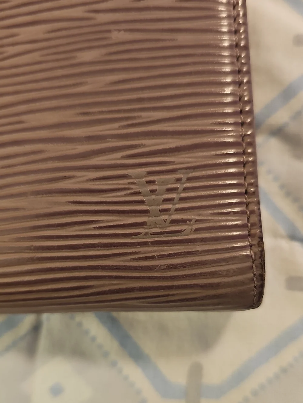 Louis Vuitton Brown Textured Epi Compact Wallet
